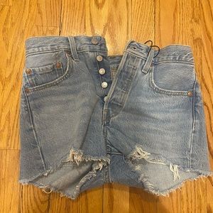 Levi’s High Rise Jean Shorts